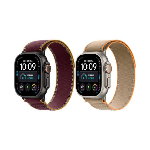 原廠充電全配組【Apple】Apple Watch Ultra 4 GPS+Cellular 49mm(鈦金屬錶殼搭配越野錶環)