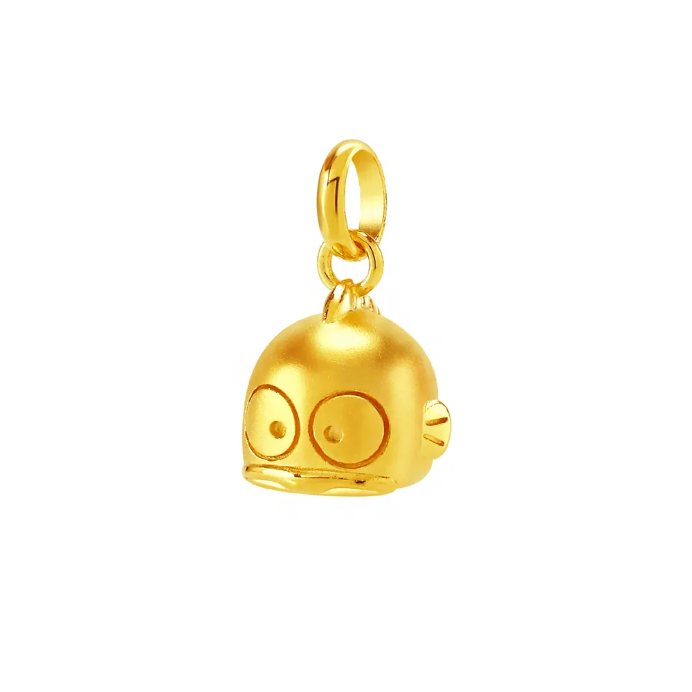 【2sweet 甜蜜約定】閃亮初登場人魚漢頓純金立體硬金墜飾 約重0.42錢(甜蜜約定人魚漢頓金飾)