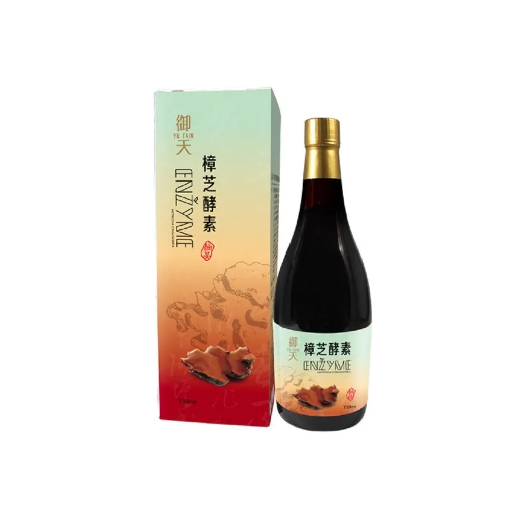 【草本之家】年節禮盒、送禮-御天樟芝酵素液750ml/瓶+送提袋(冬蟲夏草.桑黃.牛樟芝)