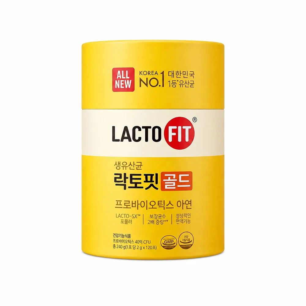 【韓國鍾根堂】LACTO-FIT GOLD 益生菌粉末食品 大童與成人款120入