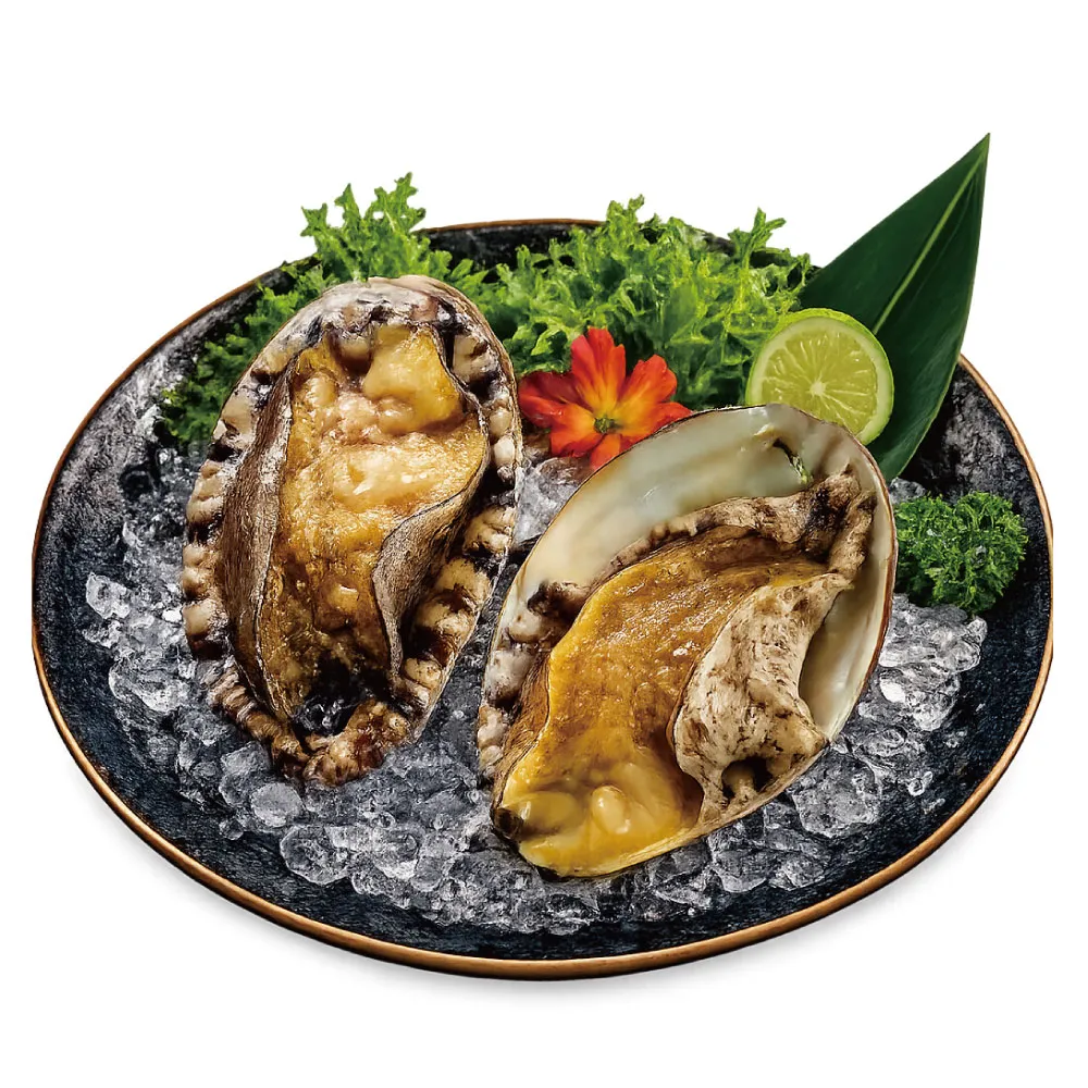【小川漁屋】南非活凍帶殼鮑魚2包(500g±10%/包/約6-8粒)
