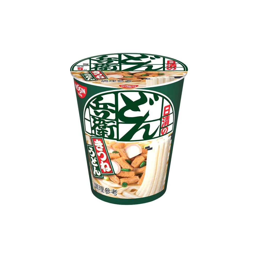 【NISSIN 日清】咚兵衛日式油豆腐烏龍麵 杯麵(82g/杯 日清泡麵)