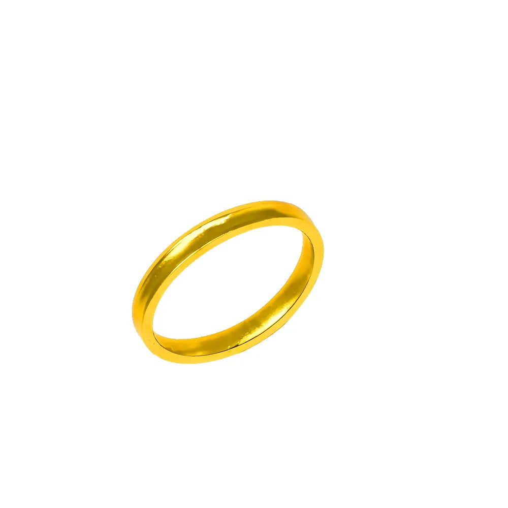 【Just Gold 鎮金店】雋藏_金圓守福 黃金戒指