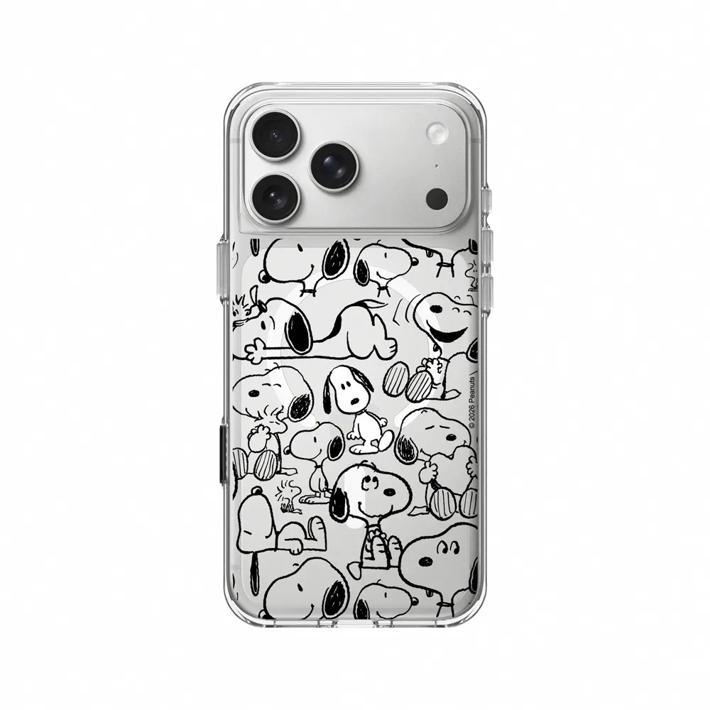 【RHINOSHIELD 犀牛盾】iPhone 18/17/16/15/14系列 Clear 透明防摔磁吸手機殼/找我嗎？(Snoopy 史努比)