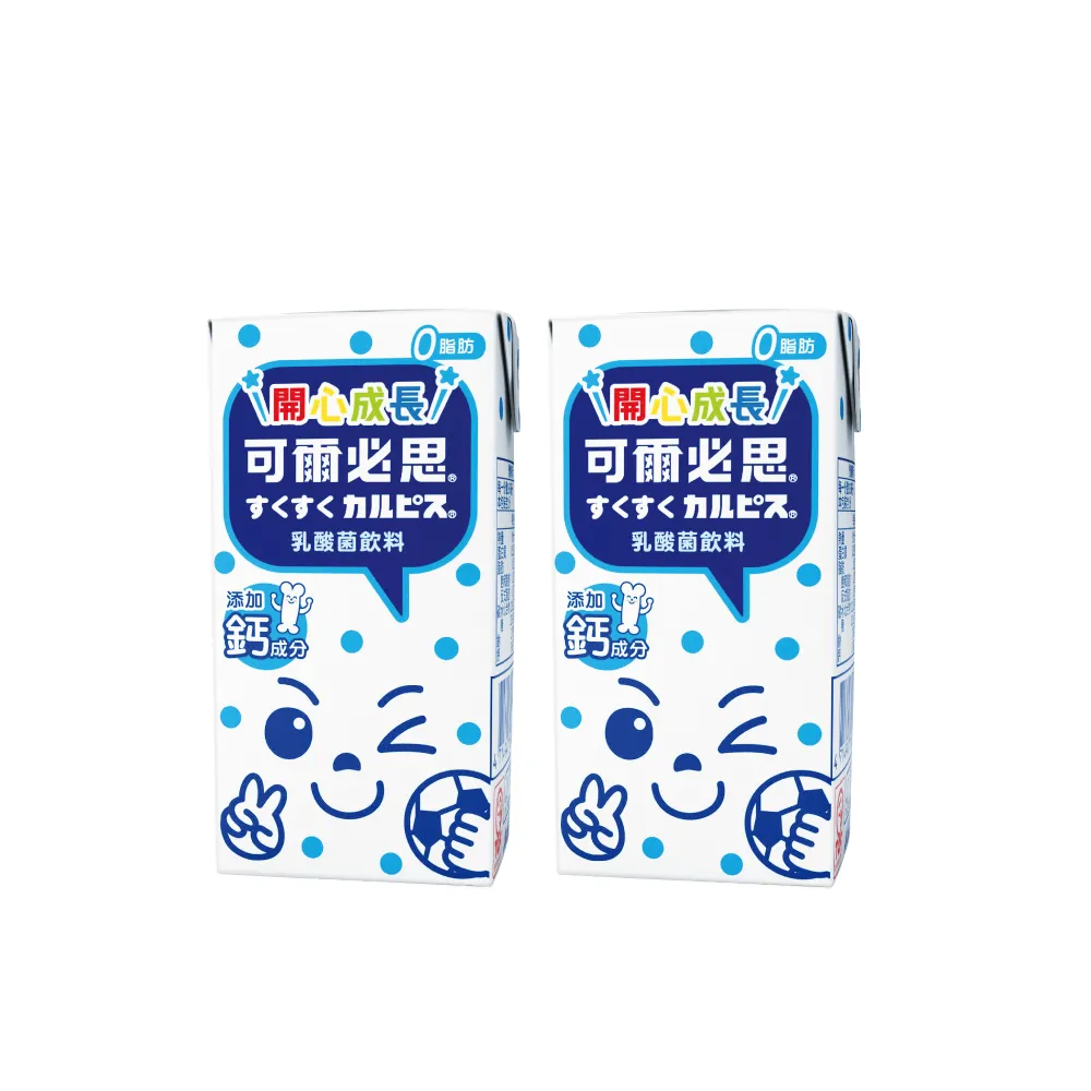 【ASAHI 朝日】官方直營 開心成長乳酸菌飲料160ml6入x4組x2箱(共48入)(TQF微笑標章)