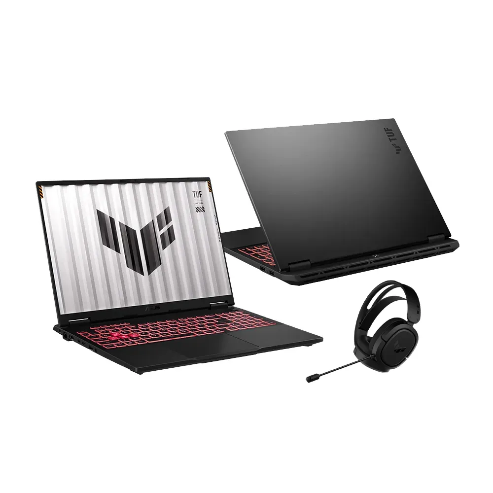 【ASUS 華碩】TUF耳機組★16吋GeForce RTX 5070 R9電競筆電(FA608PP-0071A8940HX/R9-8940HX/16G/512GB/W11)