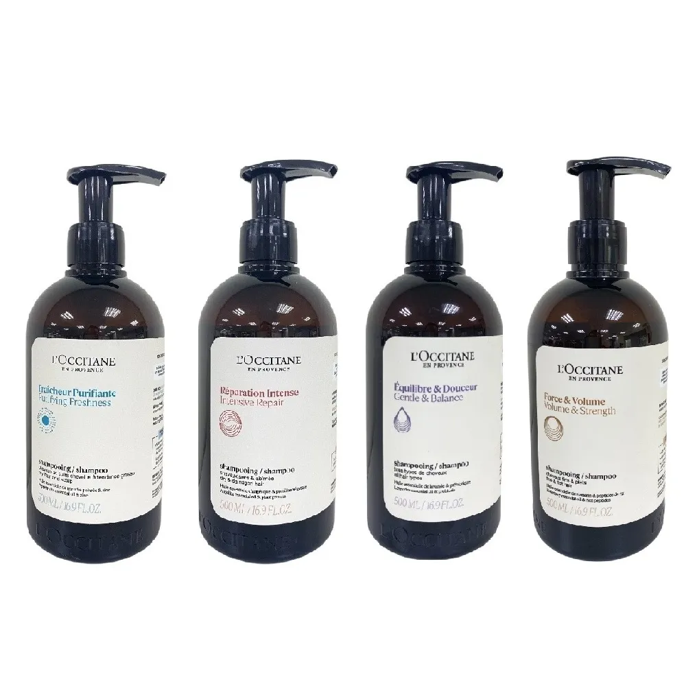 【歐舒丹】草本洗髮/潤髮乳500ml 2入(多款任選/平輸版)(淨涼/修護/平衡/強韌)