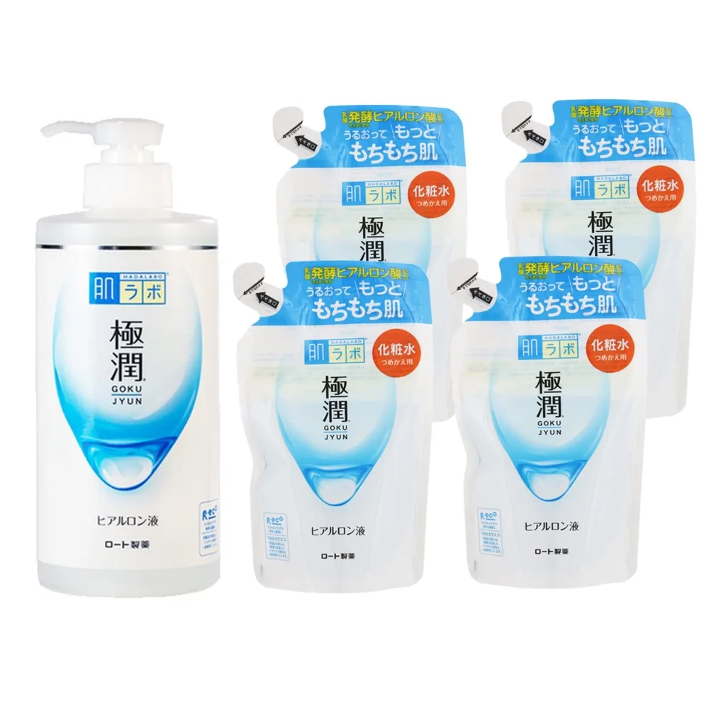 【肌研】極潤保濕化妝水大容量 400ml+170ml滋潤型補充包*4入超值增量組(平輸商品)