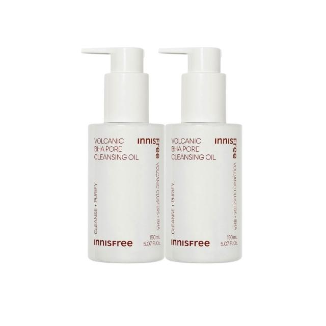 【innisfree】火山泥毛孔潔淨卸妝油 150ml(2入組/BHA水楊酸)