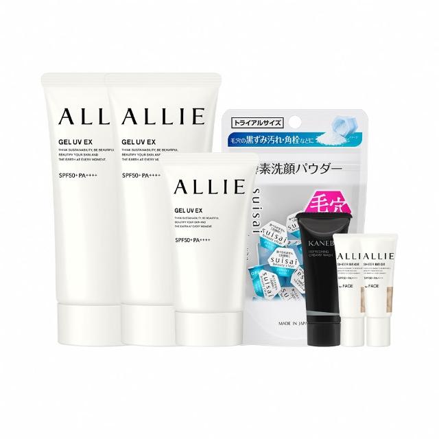 【Kanebo 佳麗寶】ALLIE 持采UV高效防曬水凝乳2大1小限量組#海洋友善防曬(90gx2+40g)