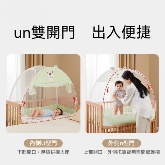 【話童】免安裝蚊帳 母嬰A類 UN雙開門 床邊床蚊帳 蒙古包蚊帳 防蚊蚊帳 單人床蚊帳 全罩式蚊帳 現貨