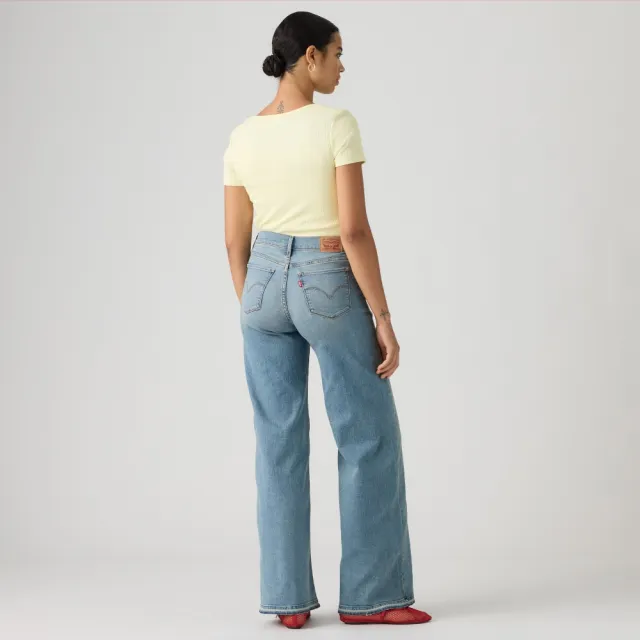 【LEVIS】318™ Shaping Wide Leg 中腰直筒牛仔褲 / 微彈性 女生牛仔褲 熱賣單品 001PZ-0029