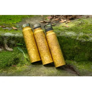 【Titanium 鈦造】鈦造510 晶鈦系列-曦陽金 510ml(運動水壺 保溫瓶 鈦保溫瓶 環保杯 鈦保溫杯)
