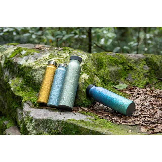 【Titanium 鈦造】鈦造510 晶鈦系列-曦陽金 510ml(運動水壺 保溫瓶 鈦保溫瓶 環保杯 鈦保溫杯)