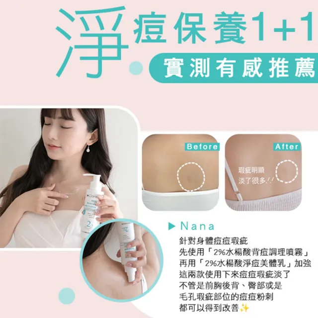 【St.Clare 聖克萊爾】2%水楊酸背痘調理噴霧100mlx3入(去角質/淨痘/美背)
