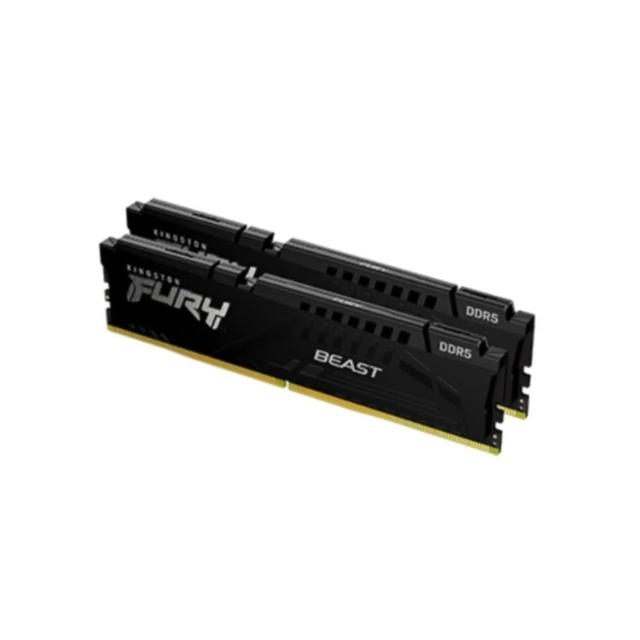 RAM+MB組合★【金士頓】FURY Beast DDR5 6000MT/s 32GB（2x16GB）記憶體 黑色(KF560C36BBE2K2-32)+技嘉B850
