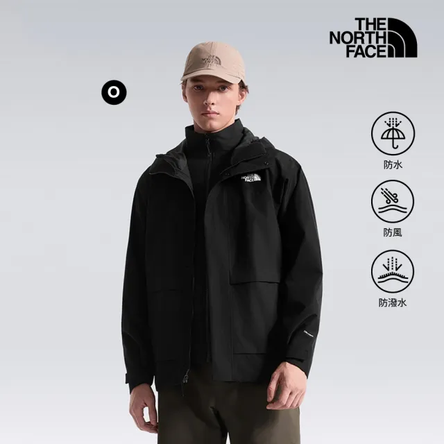 【The North Face】線上獨家款｜男女款防水透氣抓絨內裡三合一外套(多款任選)