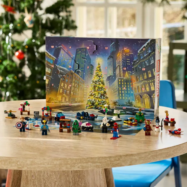 【LEGO 樂高】漫威超級英雄系列 76340 2026 年驚喜月曆(漫威 蜘蛛人 交換禮物 玩具)