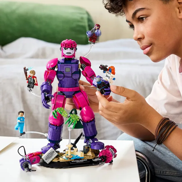 【LEGO 樂高】漫威超級英雄系列 76348 史詩級對決：《復仇者聯盟：末日崛起》(漫威 禮物 玩具 玩具)