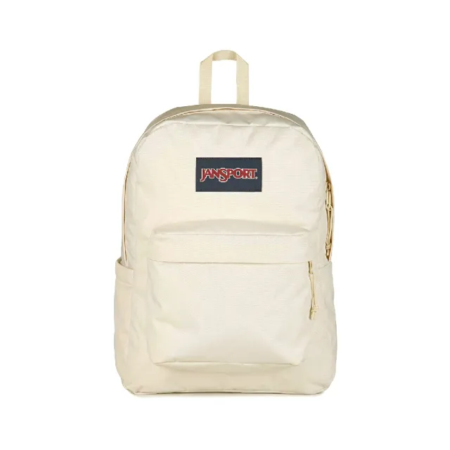 【JANSPORT】後背包 Superbreak Plus 月花白 15吋 筆電包 書包 雙肩背 JS0A4QUEDLV