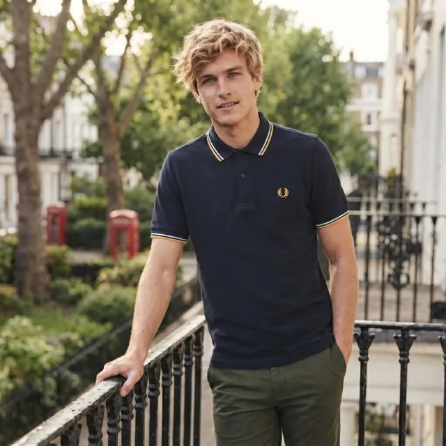 【FRED PERRY】英倫風格 刺繡LOGO 精梳棉 短袖POLO衫