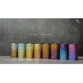 【Titanium 鈦造】鈦方杯 鈦色系列 雙層結構 300ml 木盒裝(鈦保溫杯 隨行杯 環保杯 鈦金屬 鈦杯)