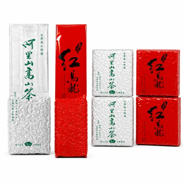 【台灣茶葉產銷協會】紅烏龍3包＋阿里山烏龍3包 雙茶6入組｜150g/包 共900g