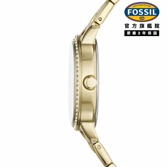 【FOSSIL】Penny 雅爵經典珍珠母貝女錶 不鏽鋼錶帶 23 MM (兩色可選)