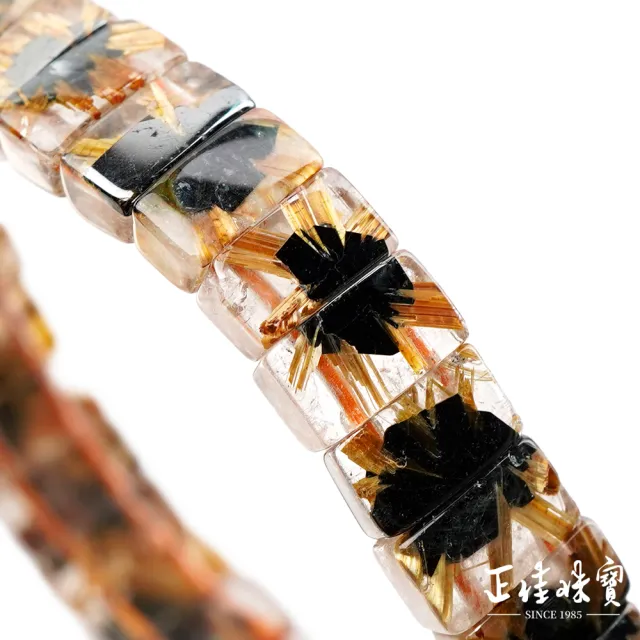 【正佳珠寶】金鈦晶 頂級老礦透體 太陽花版鈦 19.7g 金鈦晶手排
