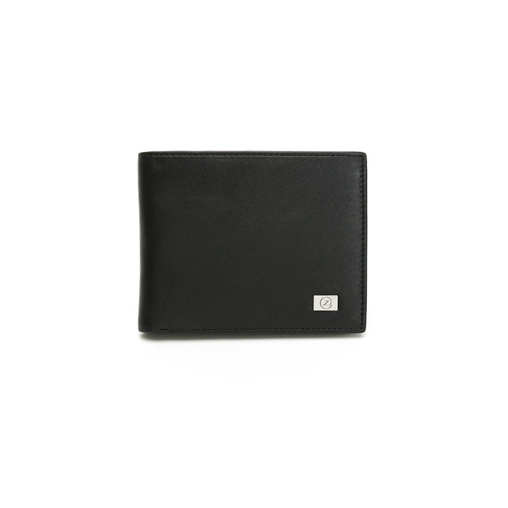 【ZODENCE 佐登司】SLEEK進口牛皮7卡短夾(黑)