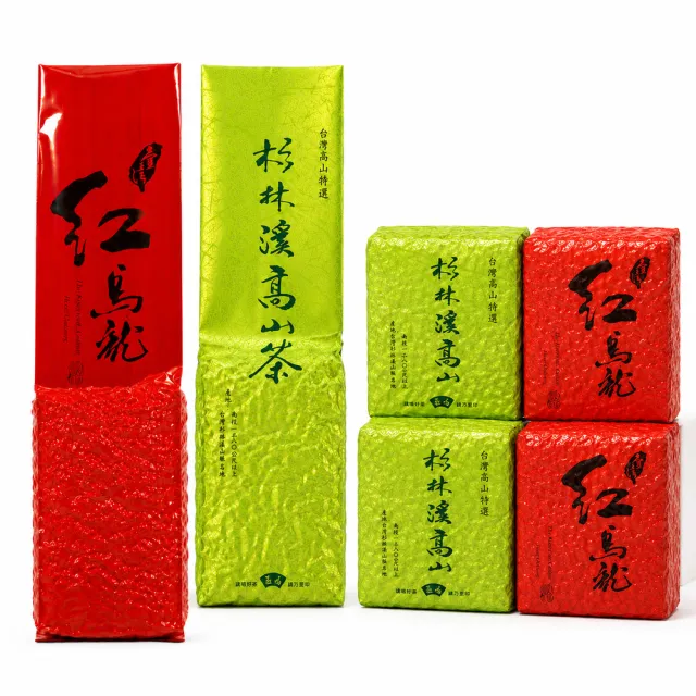 【台灣茶葉產銷協會】紅烏龍3包+杉林溪烏龍3包 雙茶6入組|150g/包 共900g