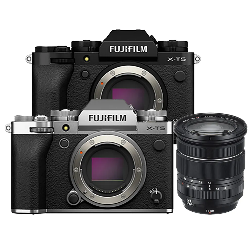 【FUJIFILM 富士】X-T5+XF16-80mm變焦鏡組(平行輸入)