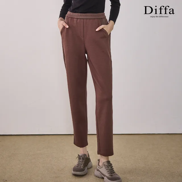 【Diffa】鬆緊腰長褲-女