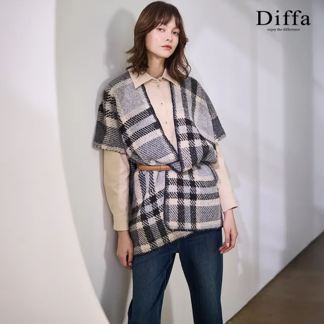 【Diffa】卡其貼袋上衣-女