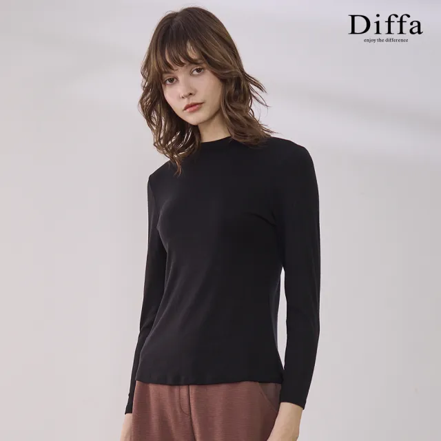 【Diffa】簡約立領針織衫-女