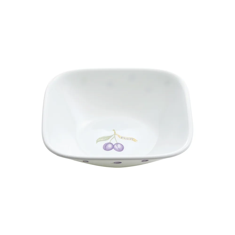 【CorelleBrands 康寧餐具】紫梅方形10oz小碗(2310)