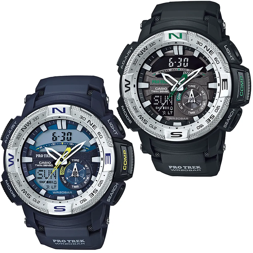 【CASIO 卡西歐 登山錶 系列】專業登山錶-數位羅盤_防水200米(PRG-280)