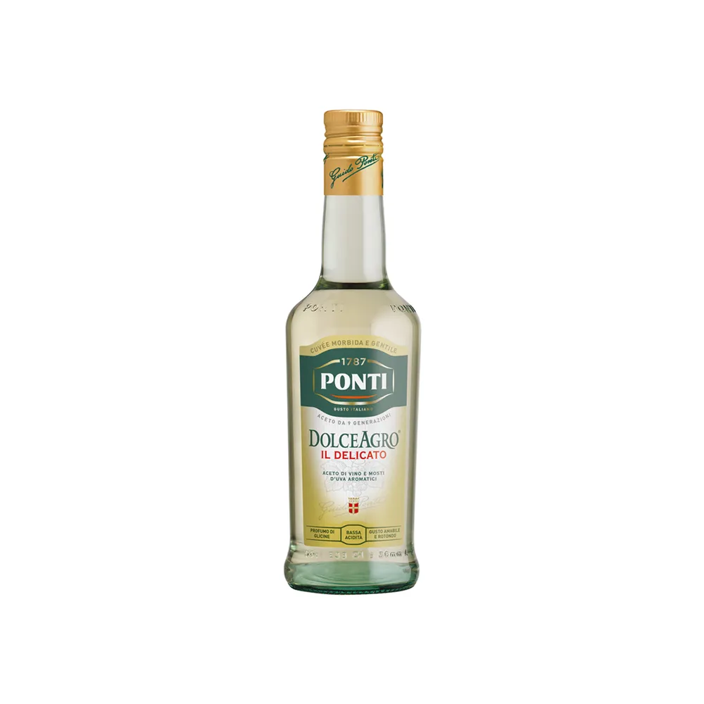 【PONTI】義大利 白巴薩米可醋 500ml(餐前醋、養生醋、白葡萄酒醋)