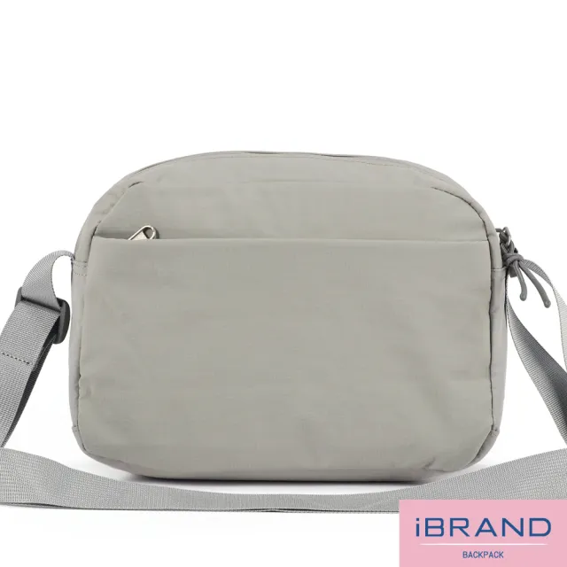 【iBrand】雙11 細格紋多口袋側背包 輕量(斜背包 防潑水 多色任選)