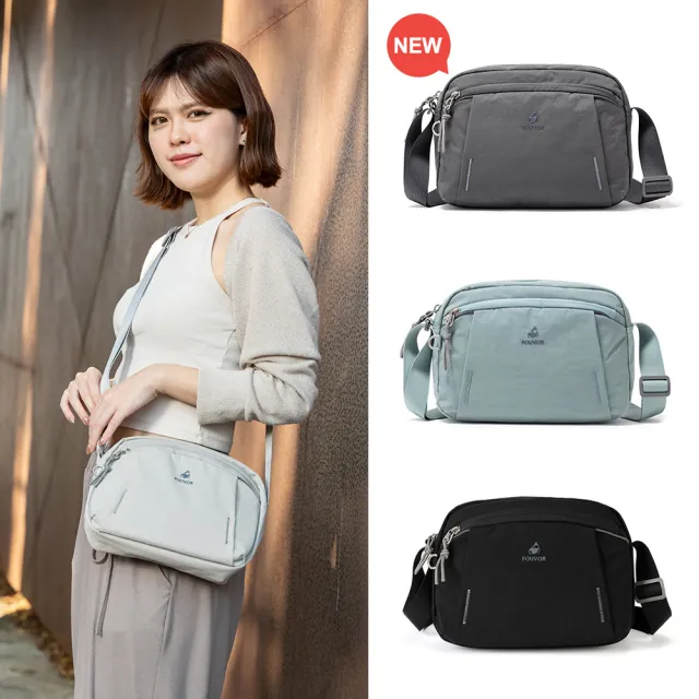 【iBrand】雙11 細格紋多口袋側背包 輕量(斜背包 防潑水 多色任選)