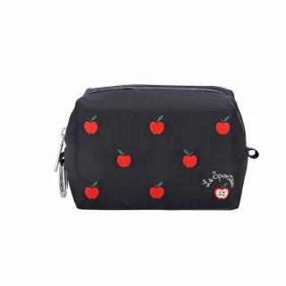 【Lesportsac】2026秋季新品 Small Zip Pouch 小型拉鍊收納包(1805) HG78刺繡紅蘋果