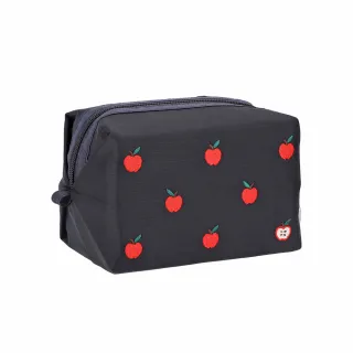 【Lesportsac】2026秋季新品 Small Zip Pouch 小型拉鍊收納包(1805) HG78刺繡紅蘋果