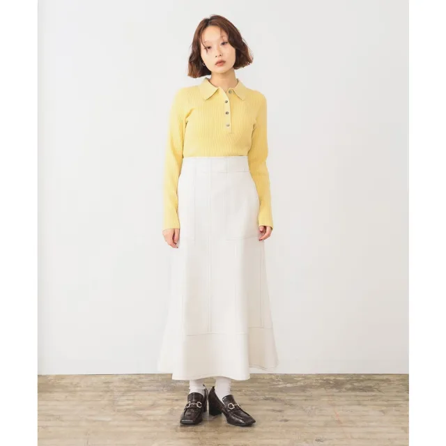 【BEAMS】官方旗艦館 Ray BEAMS / 女裝 羅紋 針織 POLO衫