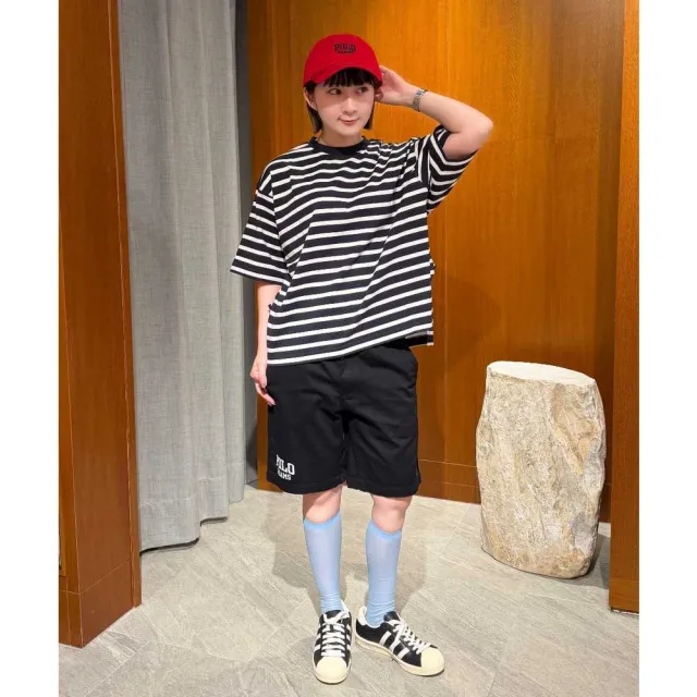 【BEAMS】官方旗艦館 BEAMS BOY / 女裝 橫條紋 BIG 短袖 T恤