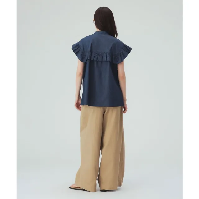 【BEAMS】官方旗艦館 BEAMS HEART / 女裝 立領 荷葉邊 上衣