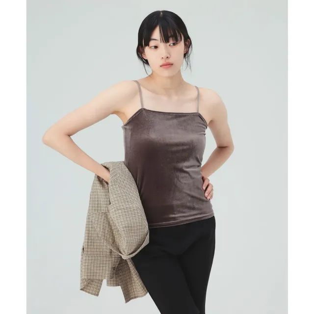【BEAMS】官方旗艦館 BEAMS HEART / 女裝 附罩杯 絲絨 吊帶 背心
