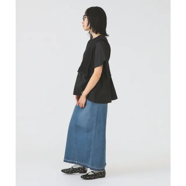 【BEAMS】官方旗艦館 Ray BEAMS / 女裝 絞花針織 緹花 拼接 上衣