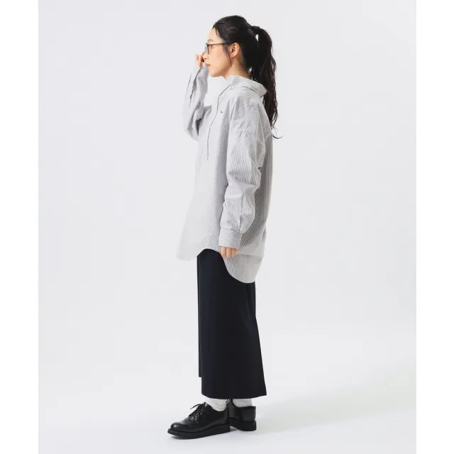 【BEAMS】官方旗艦館 BEAMS BOY / 女裝 BIG 扣領 條紋 襯衫