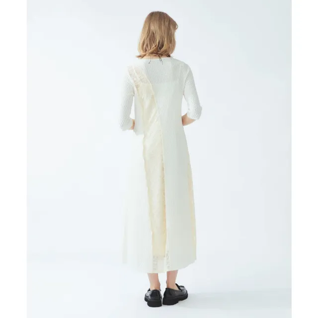 【BEAMS】官方旗艦館 Ray BEAMS / 女裝 蕾絲 拼接 緹花 洋裝
