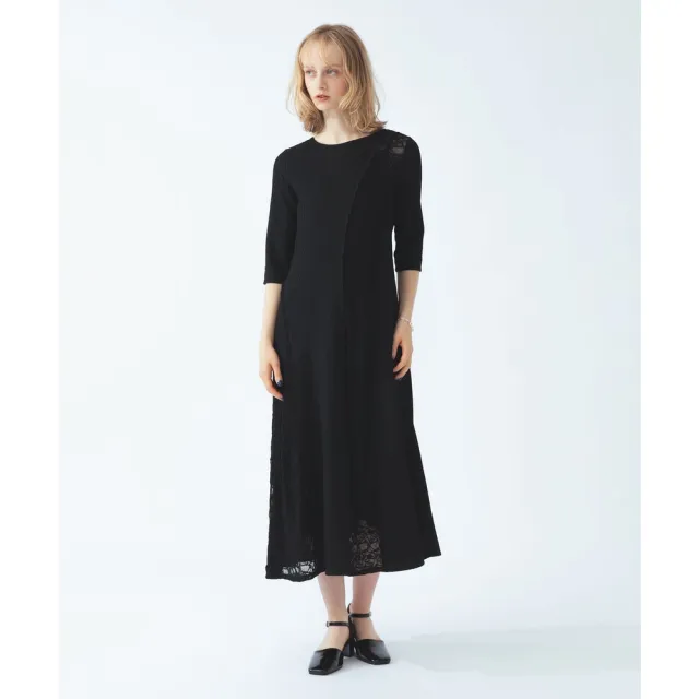 【BEAMS】官方旗艦館 Ray BEAMS / 女裝 蕾絲 拼接 緹花 洋裝